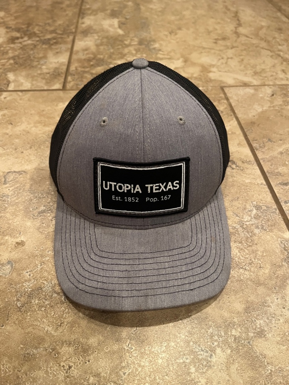 Utopia Texas Patch Trucker Hat - Gray & Black